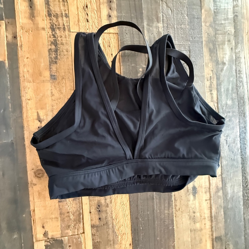 Offline by Aerie Black Mesh Sports Bra - Picture 2 of 4